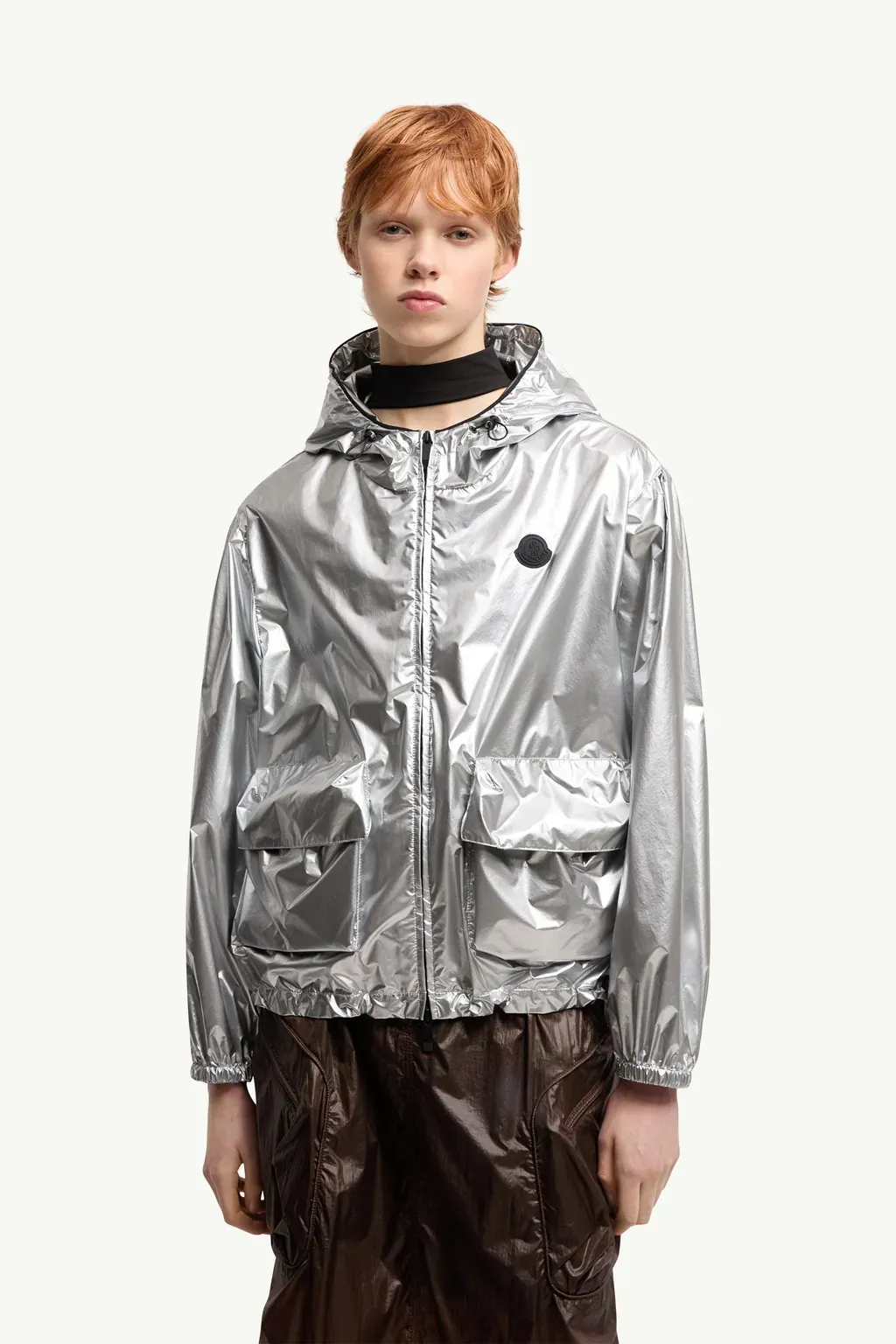 Ylang Hooded Metallic Jacket