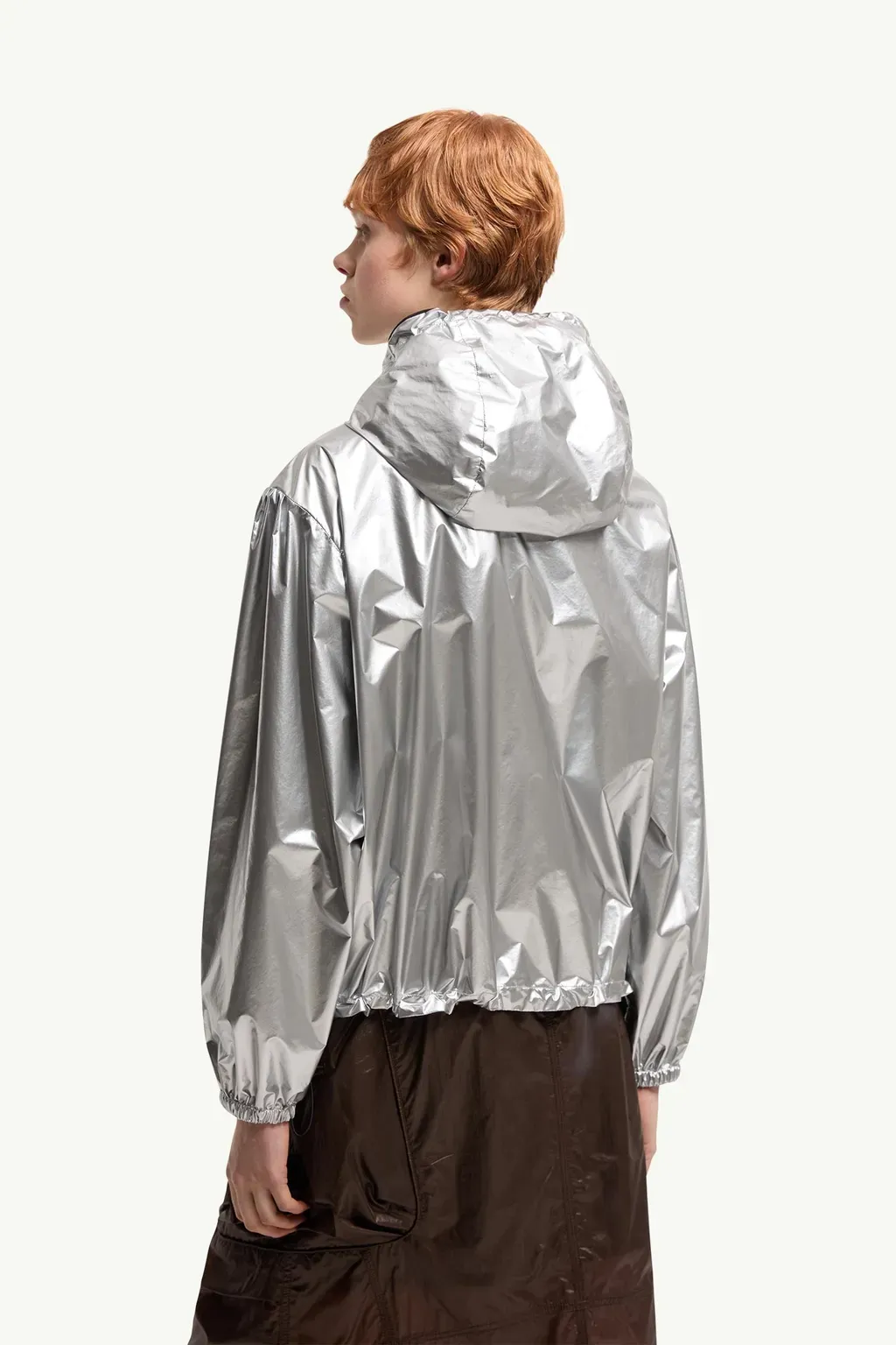 Ylang Hooded Metallic Jacket