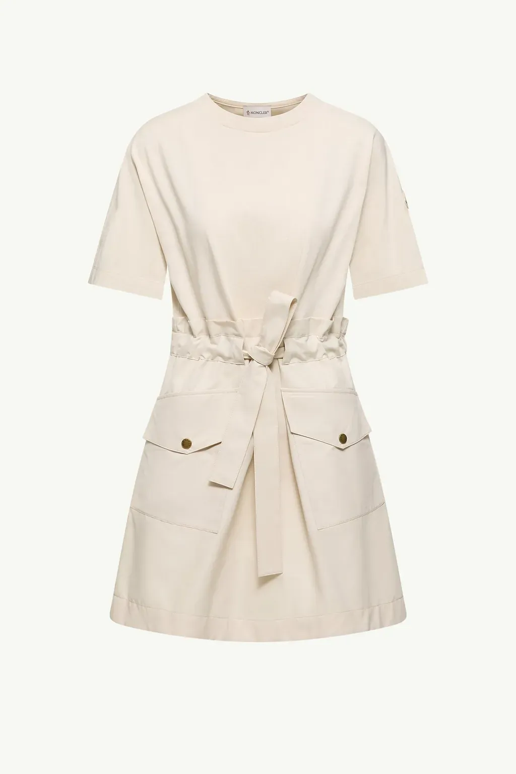 Belted Cotton Mini Dress
