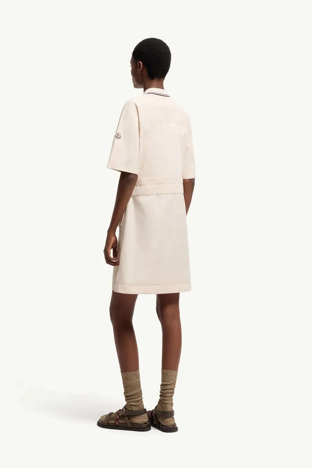 Belted Cotton Mini Dress