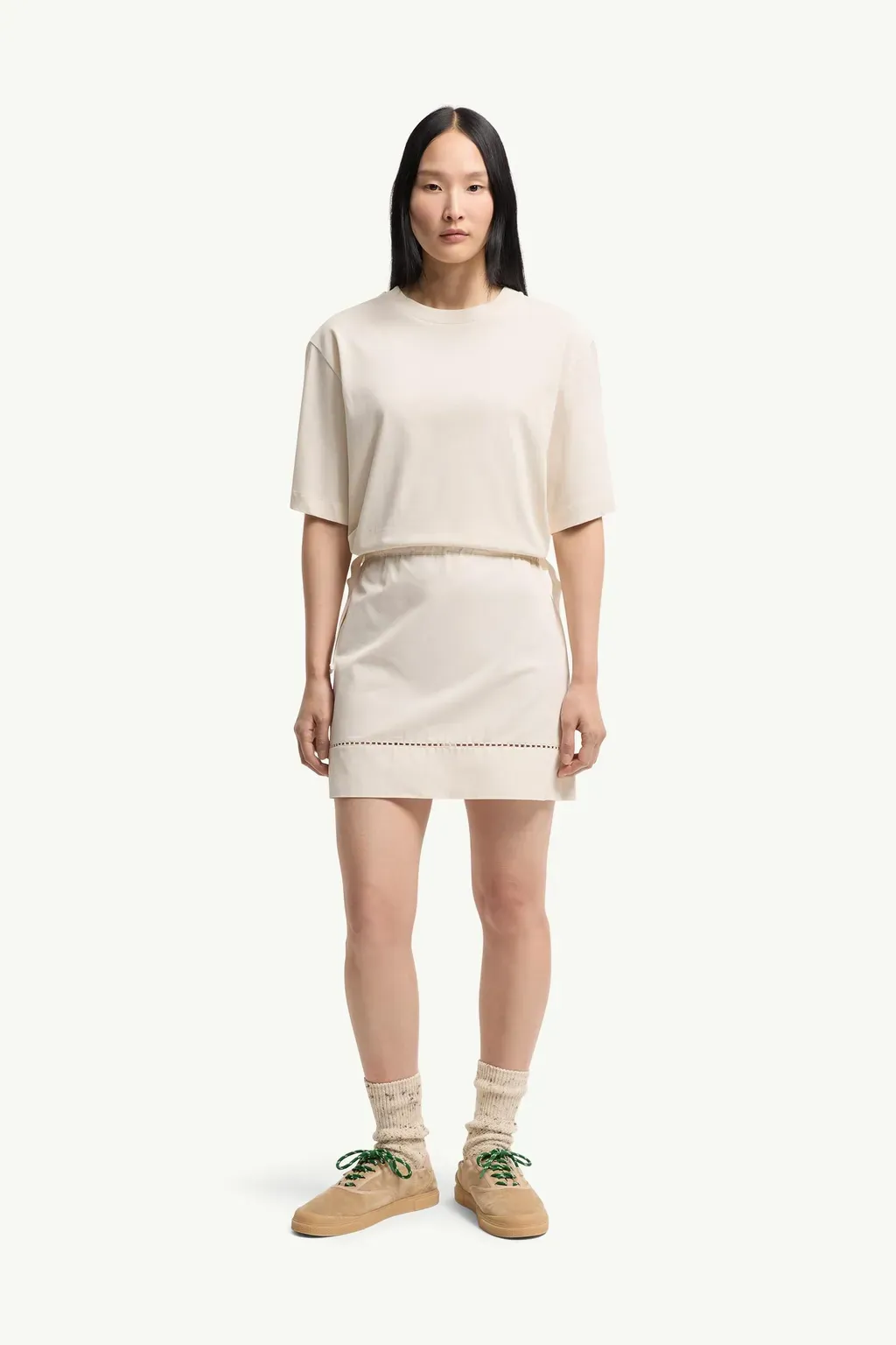Cotton Blend Mini T-Shirt Dress