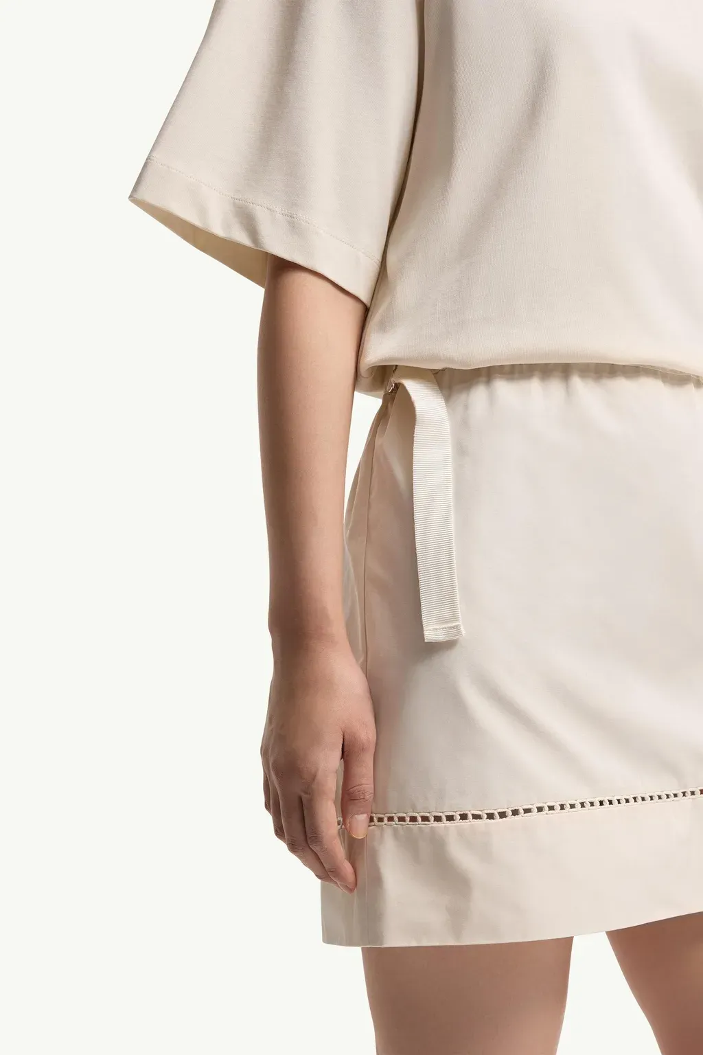 Cotton Blend Mini T-Shirt Dress