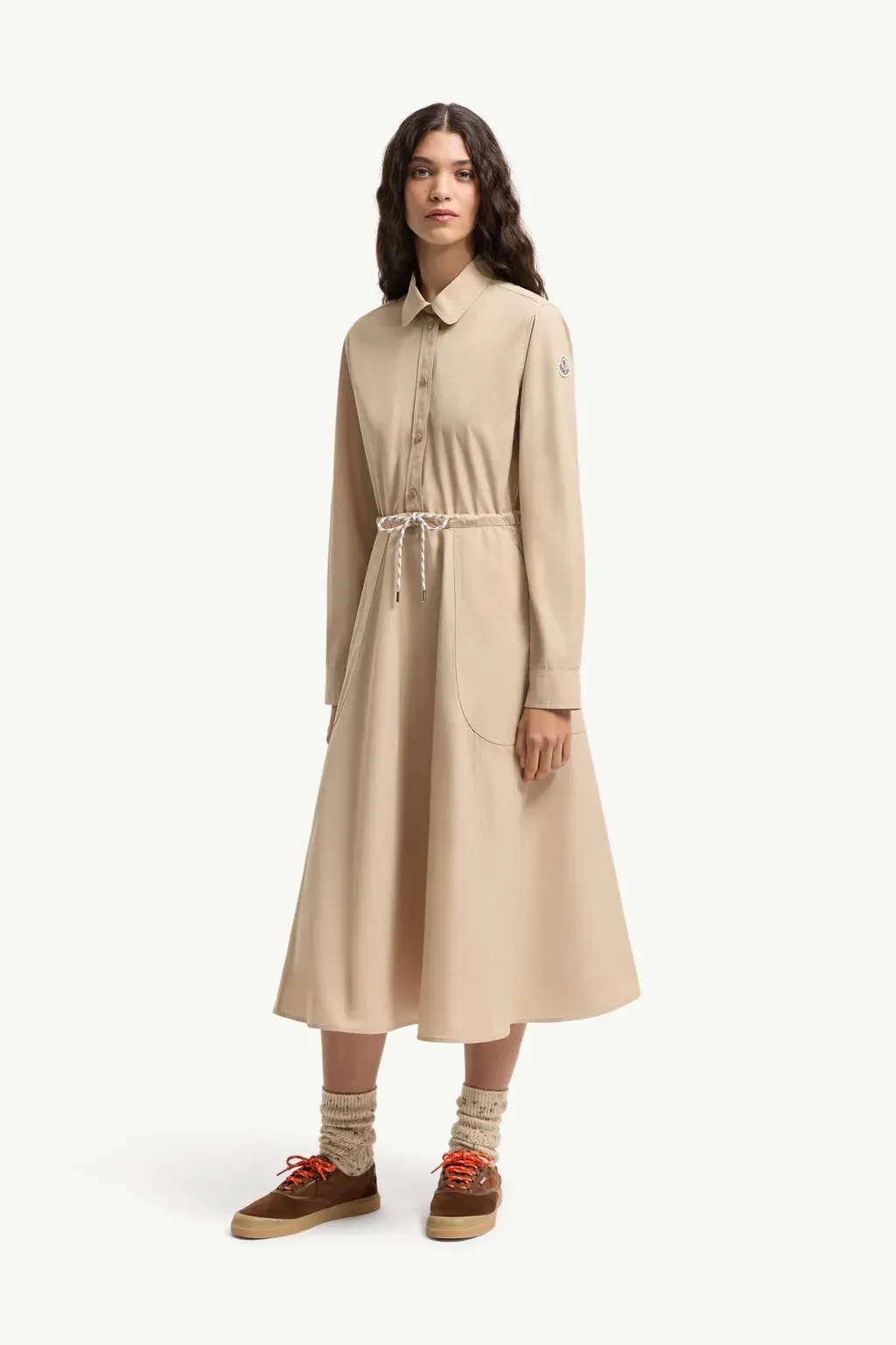 Poplin Midi Shirt Dress