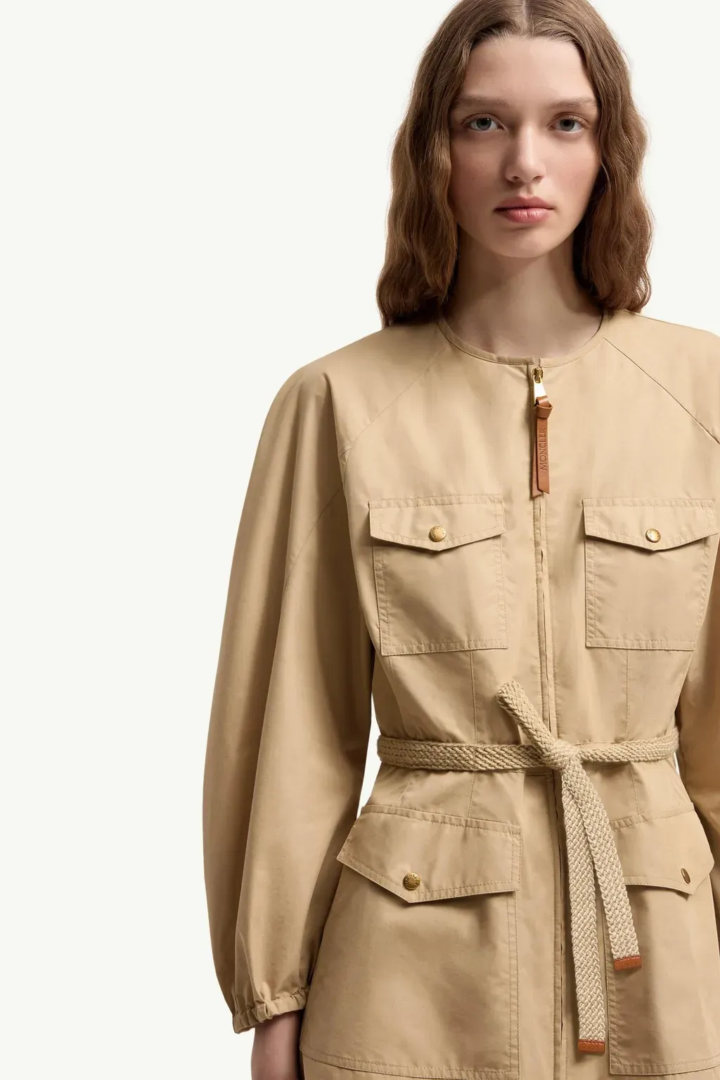 Pleated Poplin Dress