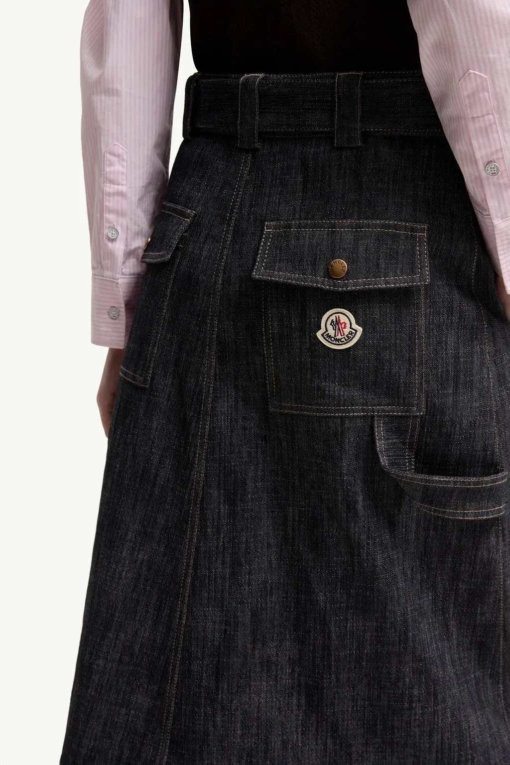 Denim Knee-Length Skirt