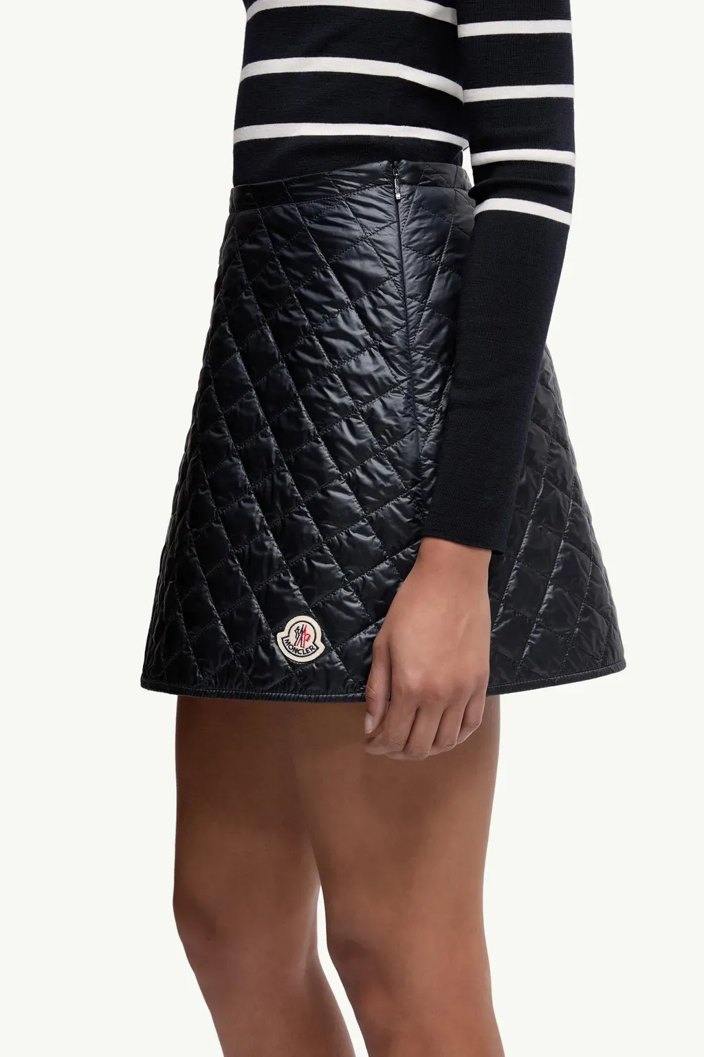 Diamond-Quilted Mini Skirt