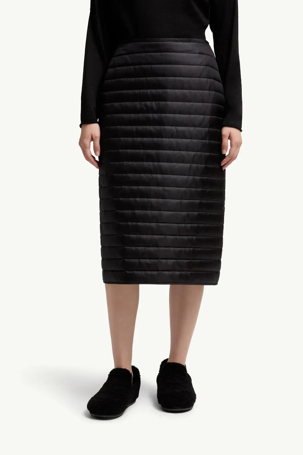Moncler + Qiu Hao Padded Midi Skirt