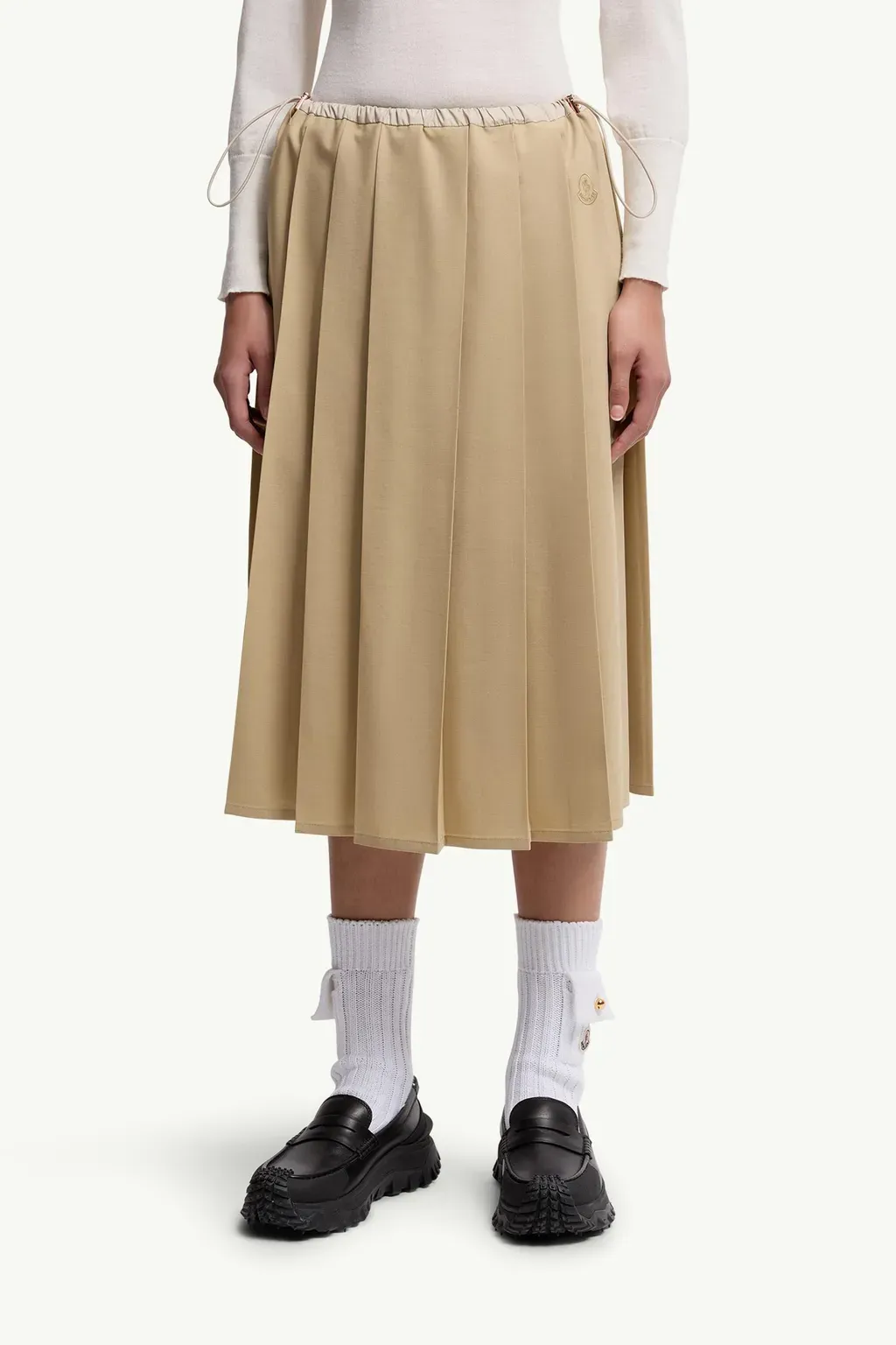 Pleated Midi Skirt