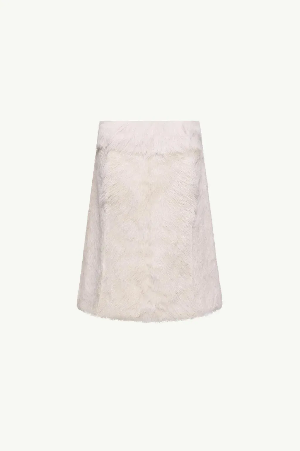 Shearling Knee-Length Skirt