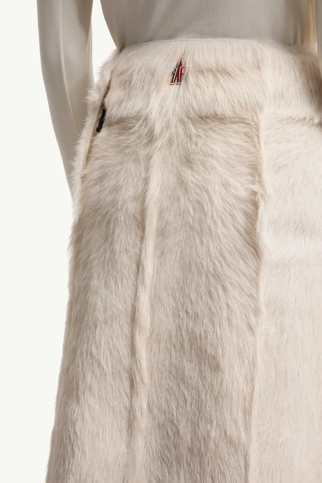 Shearling Knee-Length Skirt