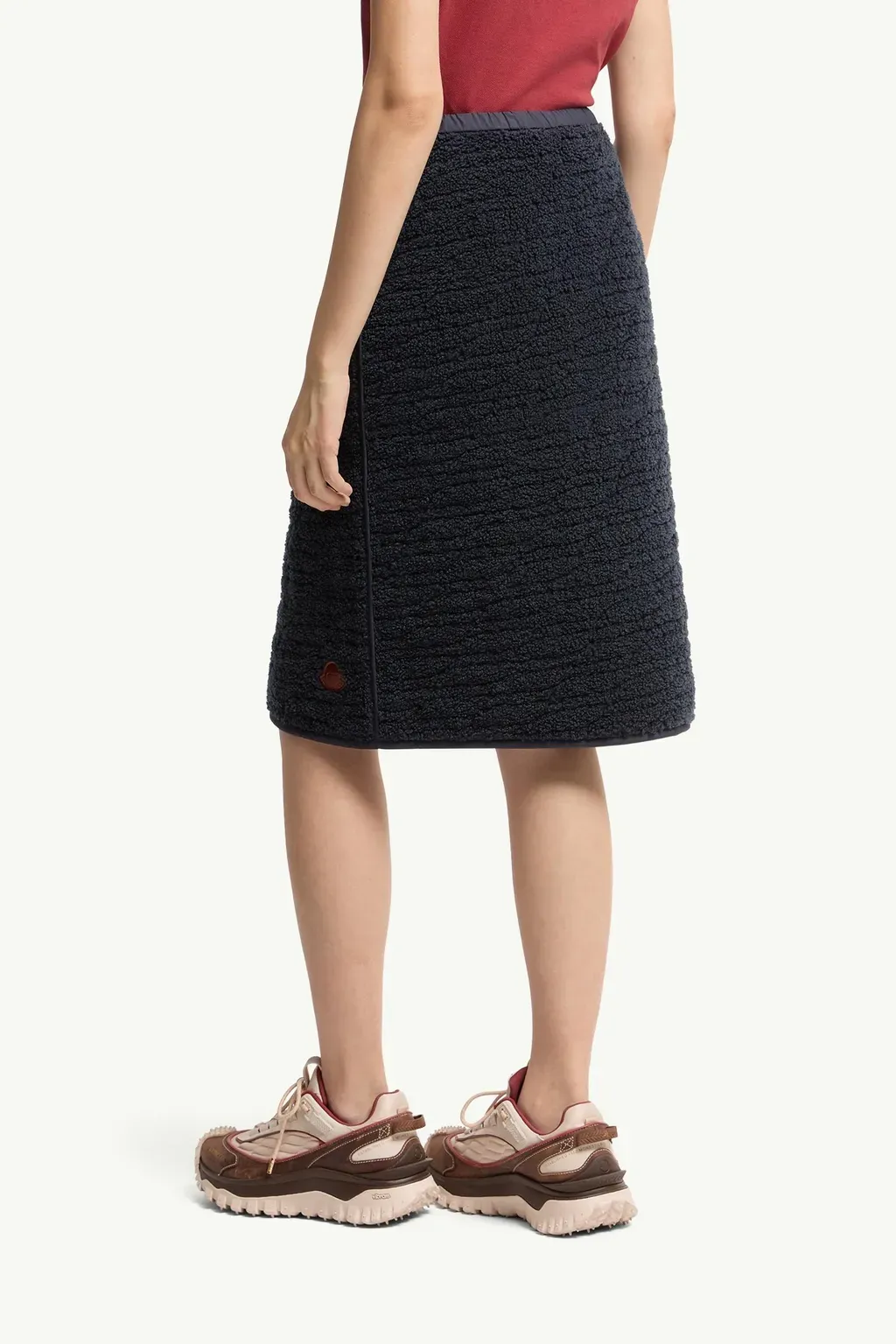 Teddy Knee-Length Padded Skirt