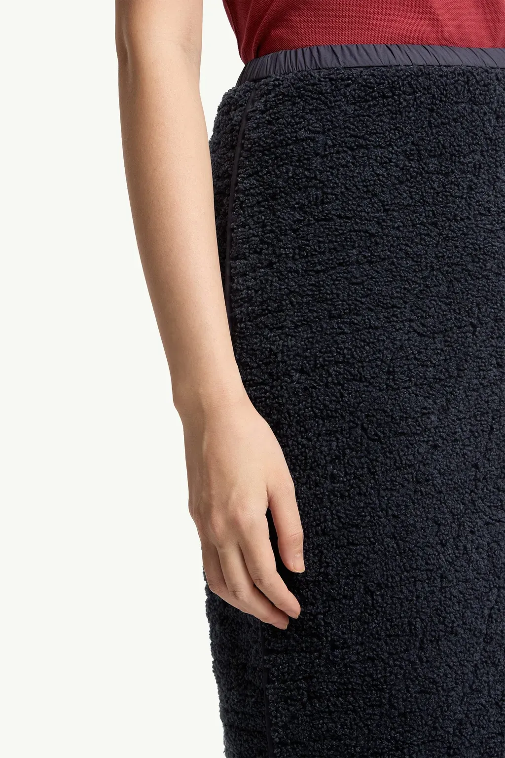 Teddy Knee-Length Padded Skirt