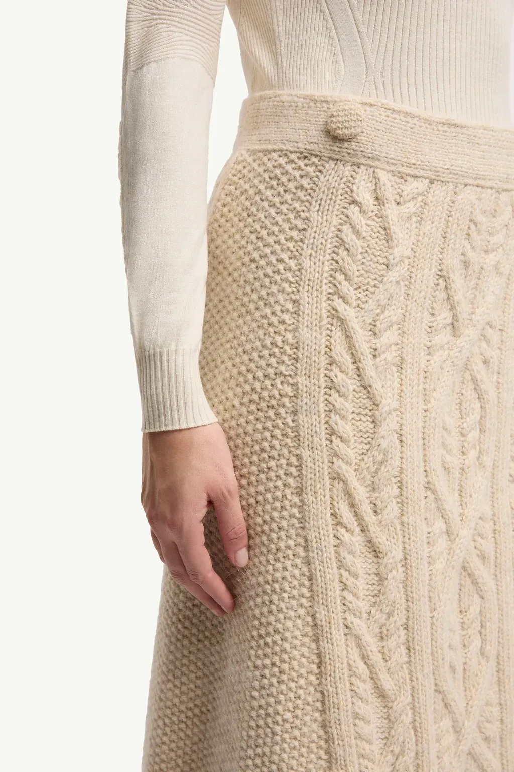 Wool & Mohair Blend Wrap Skirt