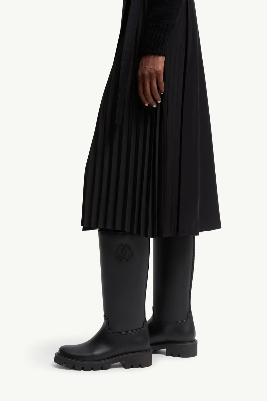 Wool Gabardine Knee-Length Skirt