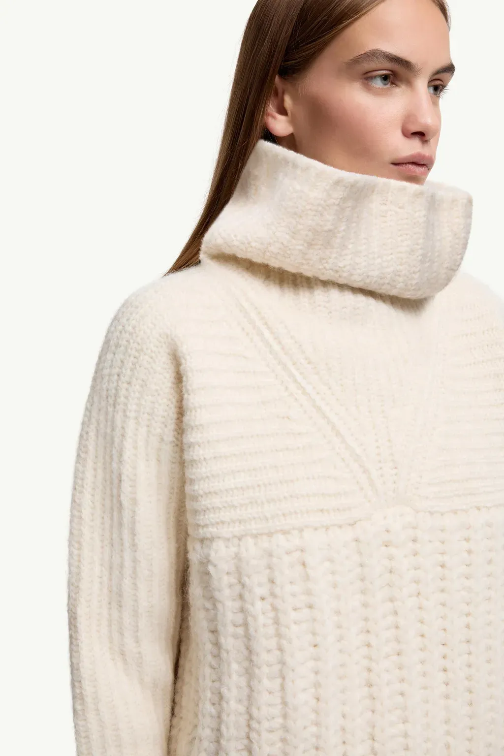 Alpaca Blend Polo Neck Jumper