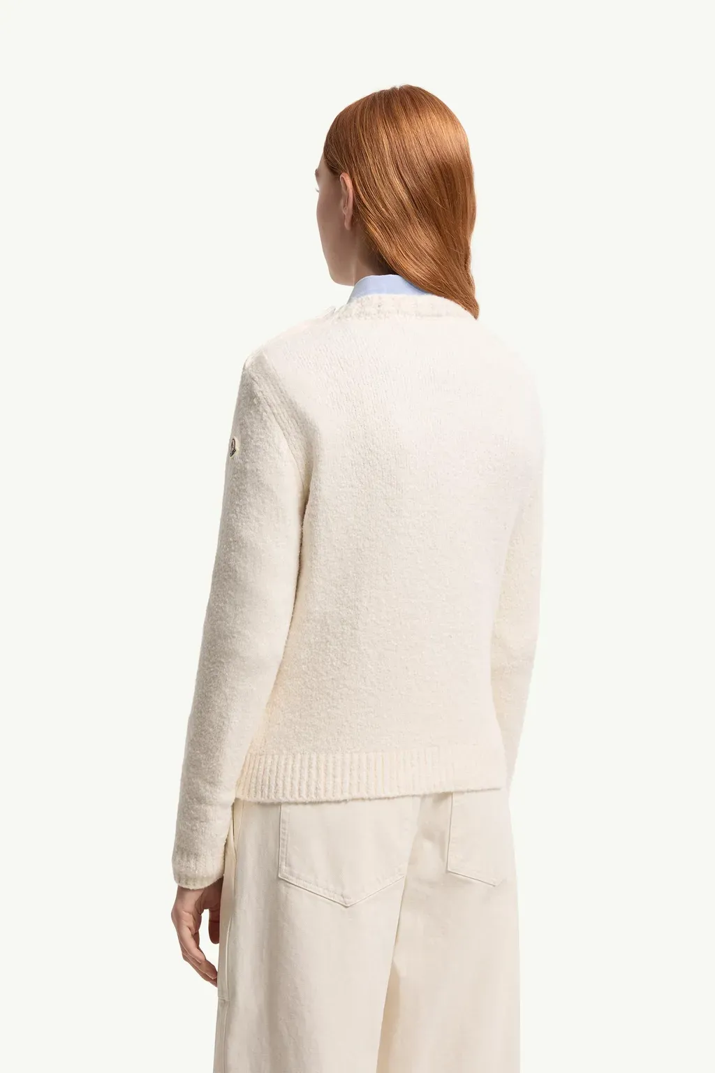 Embroidered Logo Cotton Blend Jumper
