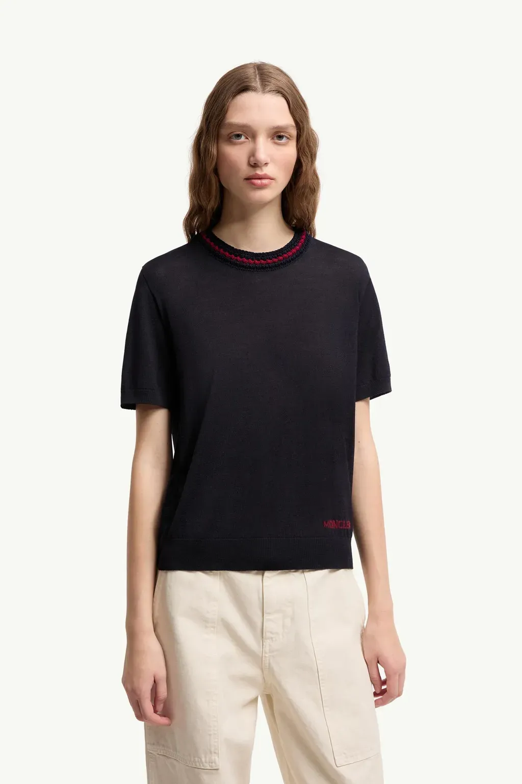 Jacquard Logo Wool Jumper
