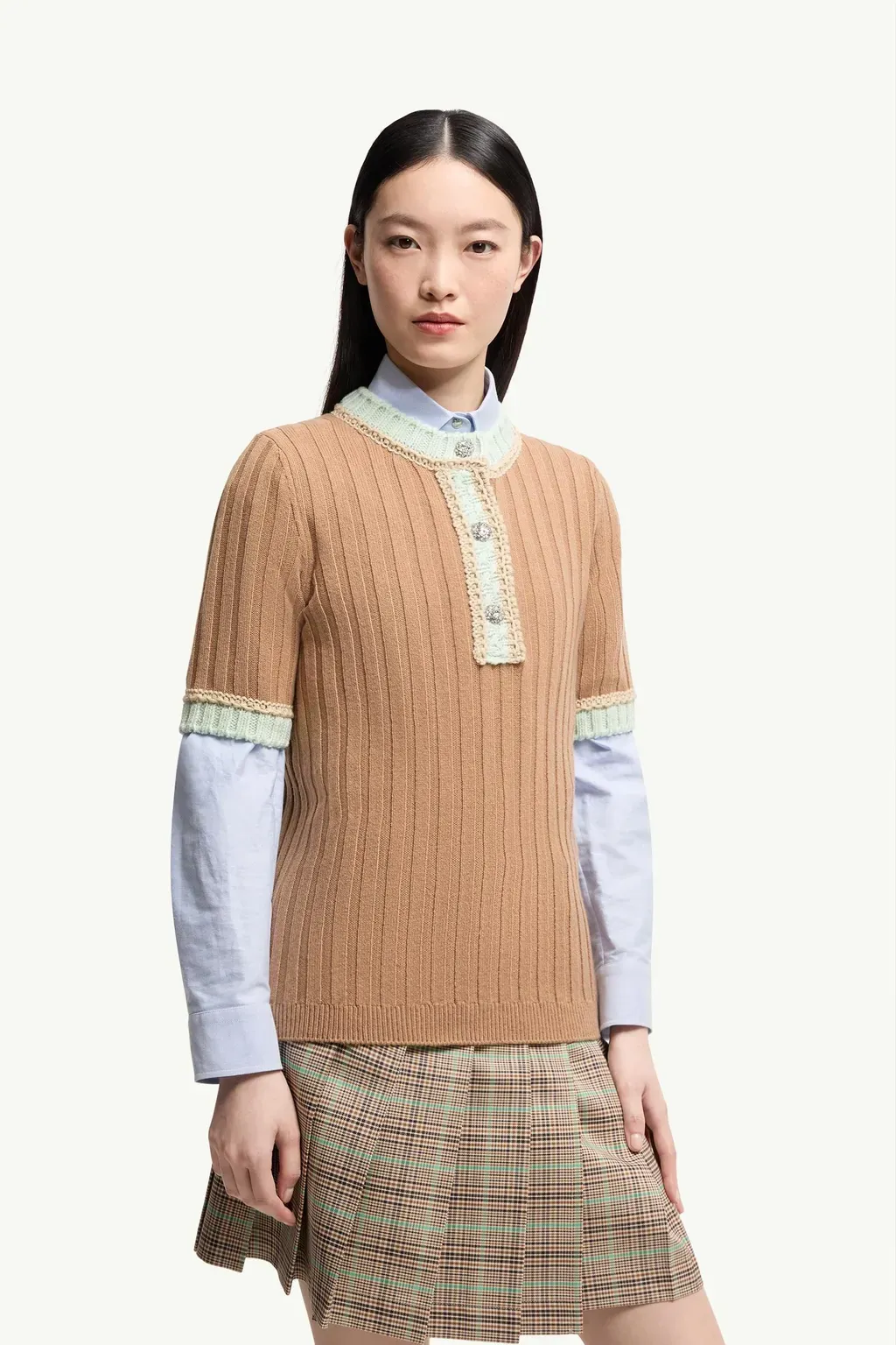 Jewel Buttons Wool & Cashmere Jumper