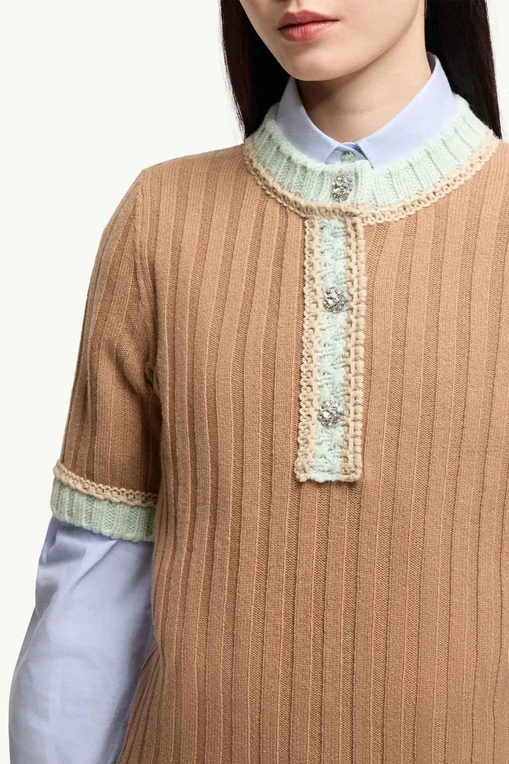 Jewel Buttons Wool & Cashmere Jumper