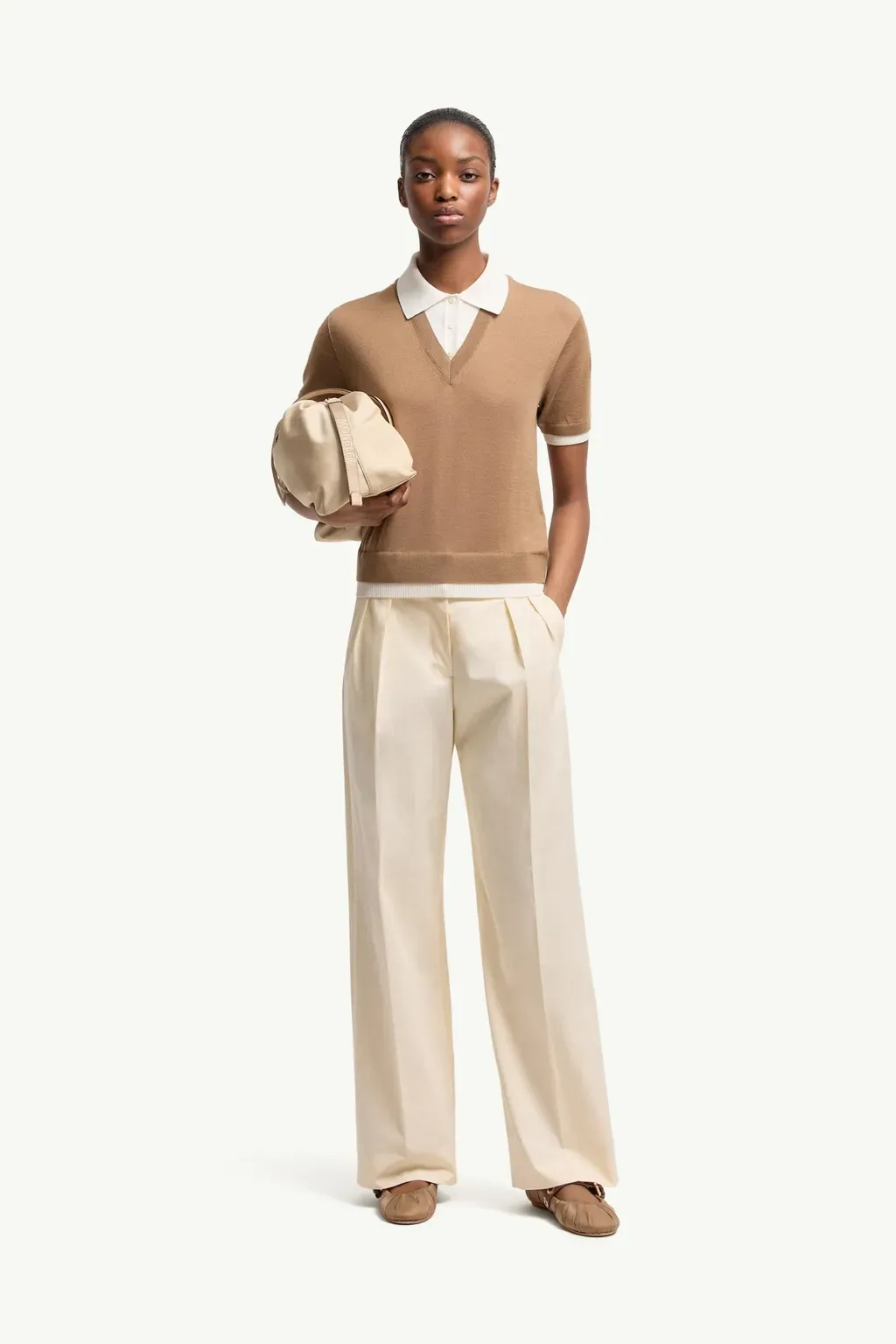 Layered Wool Polo Shirt