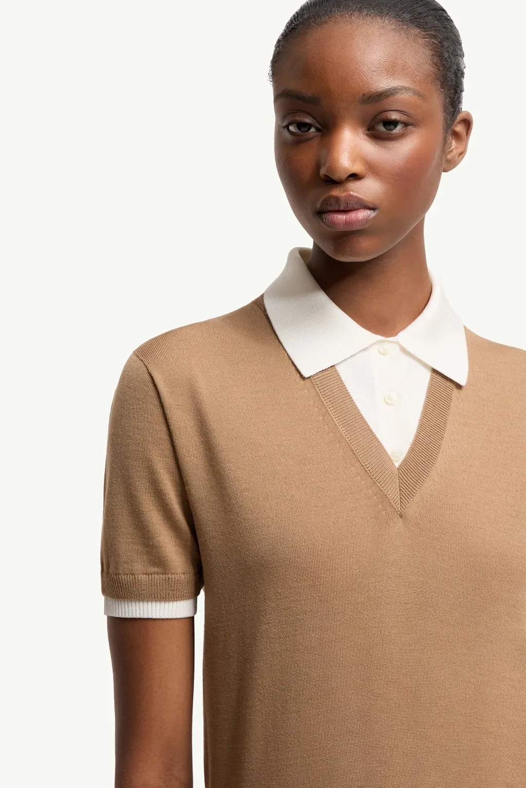 Layered Wool Polo Shirt