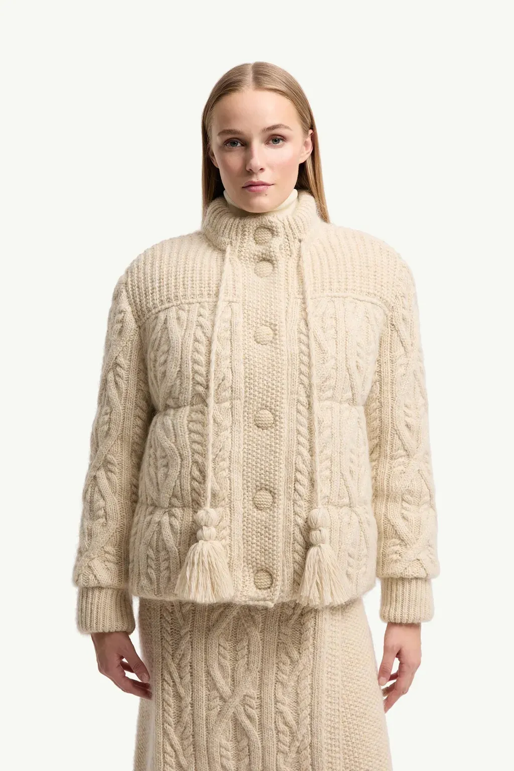 Melgven Wool Blend Short Down Jacket