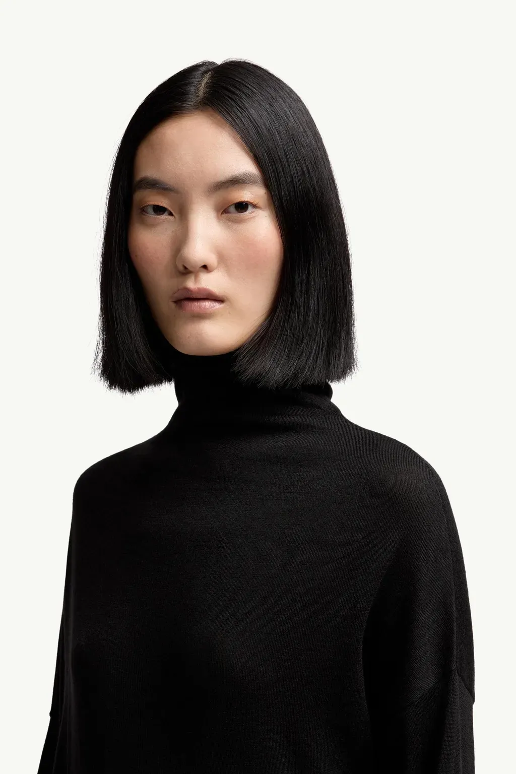 Moncler + Qiu Hao Wool & Silk Polo Neck Jumper