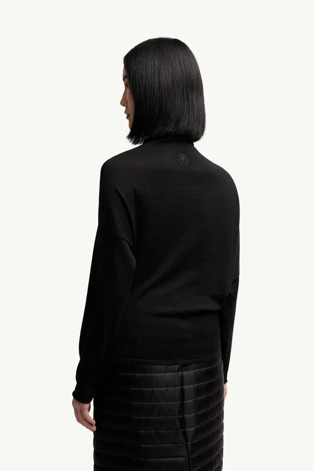 Moncler + Qiu Hao Wool & Silk Polo Neck Jumper