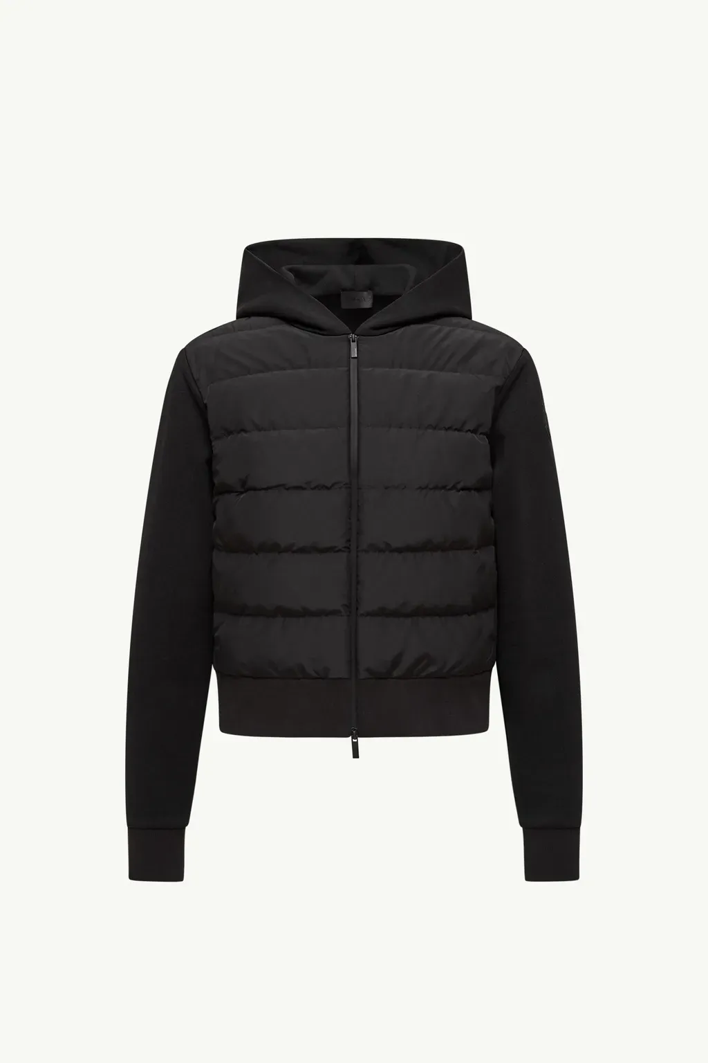 Padded Cotton Zip-Up Hoodie