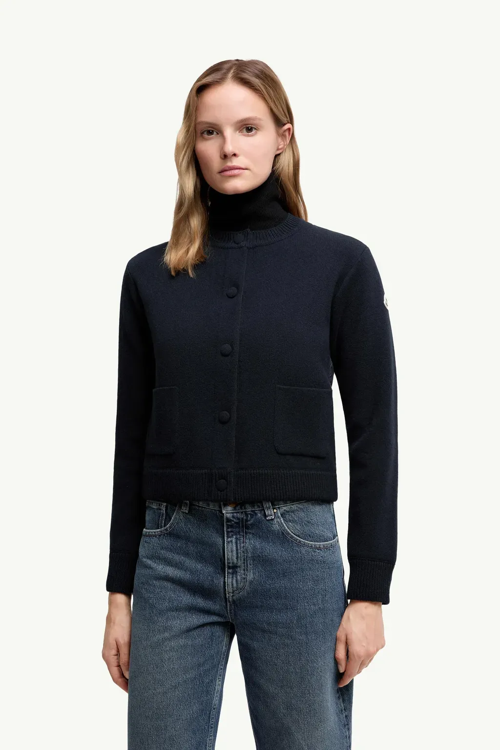 Padded Wool Cardigan