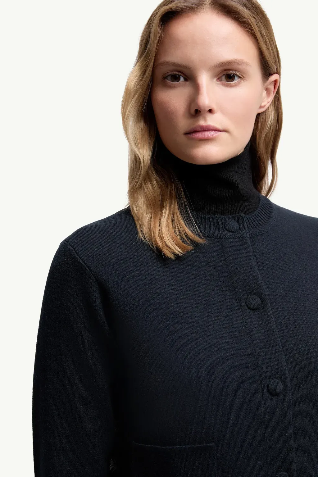 Padded Wool Cardigan