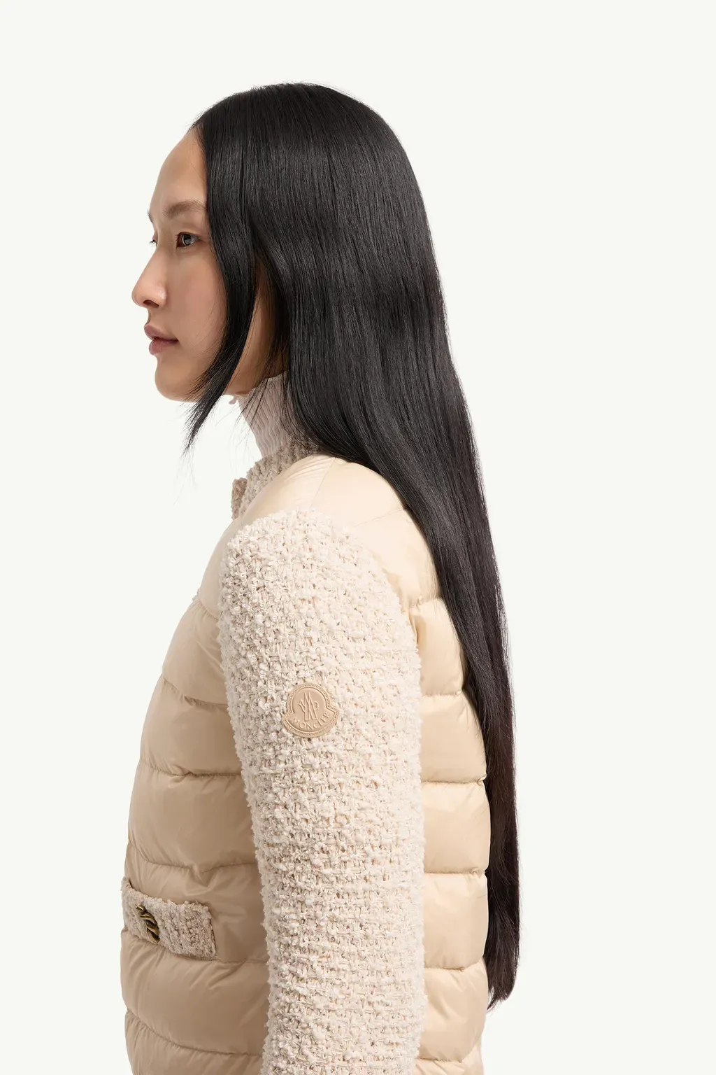 Padded Zip-Up Cardigan