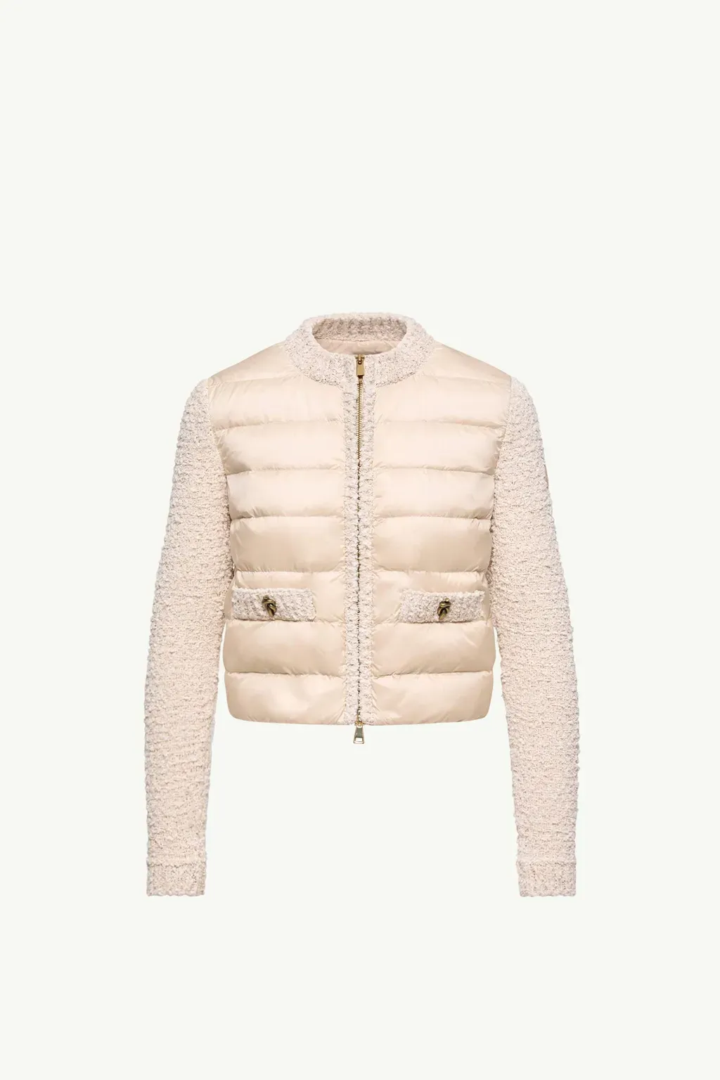 Padded Zip-Up Cardigan