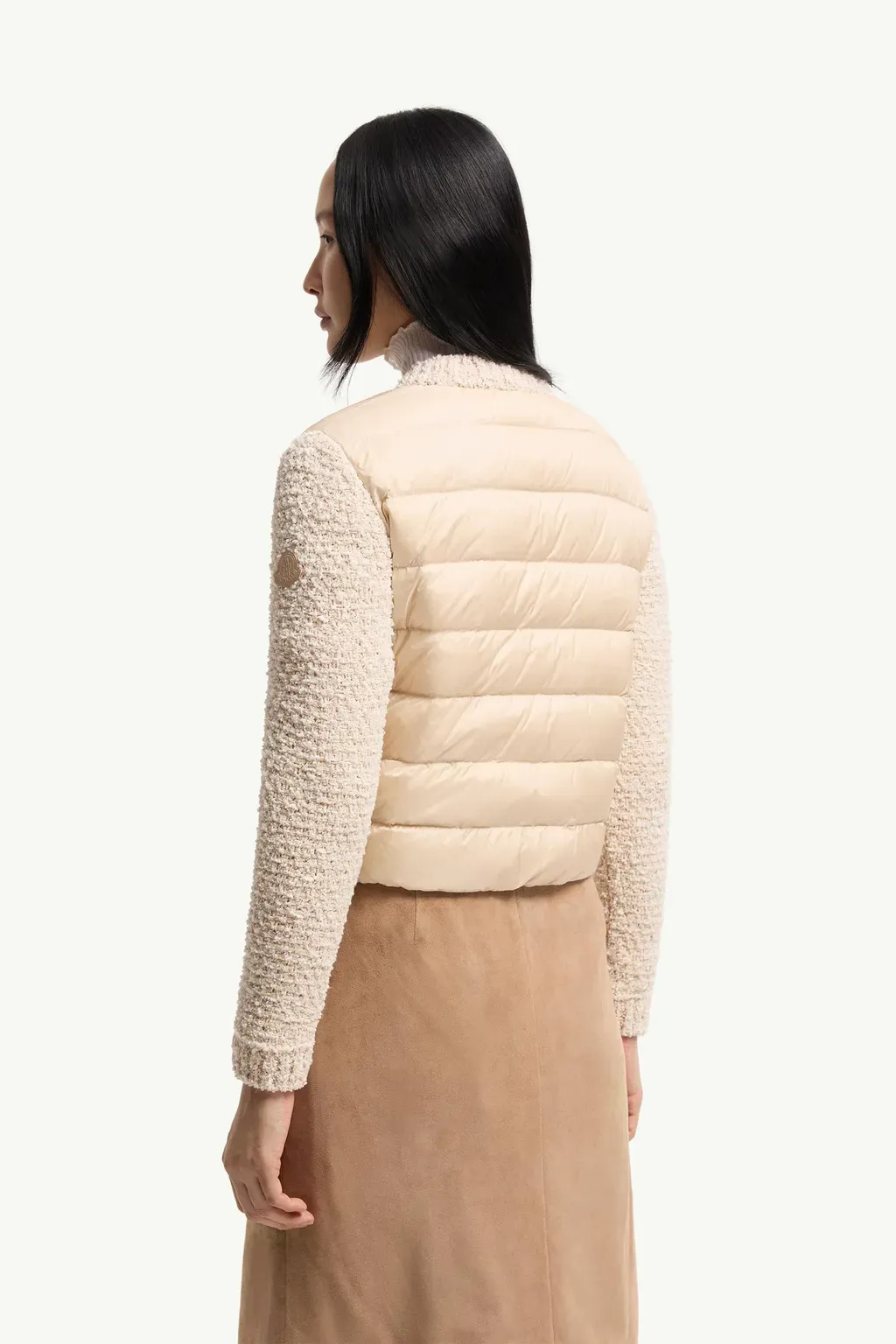Padded Zip-Up Cardigan