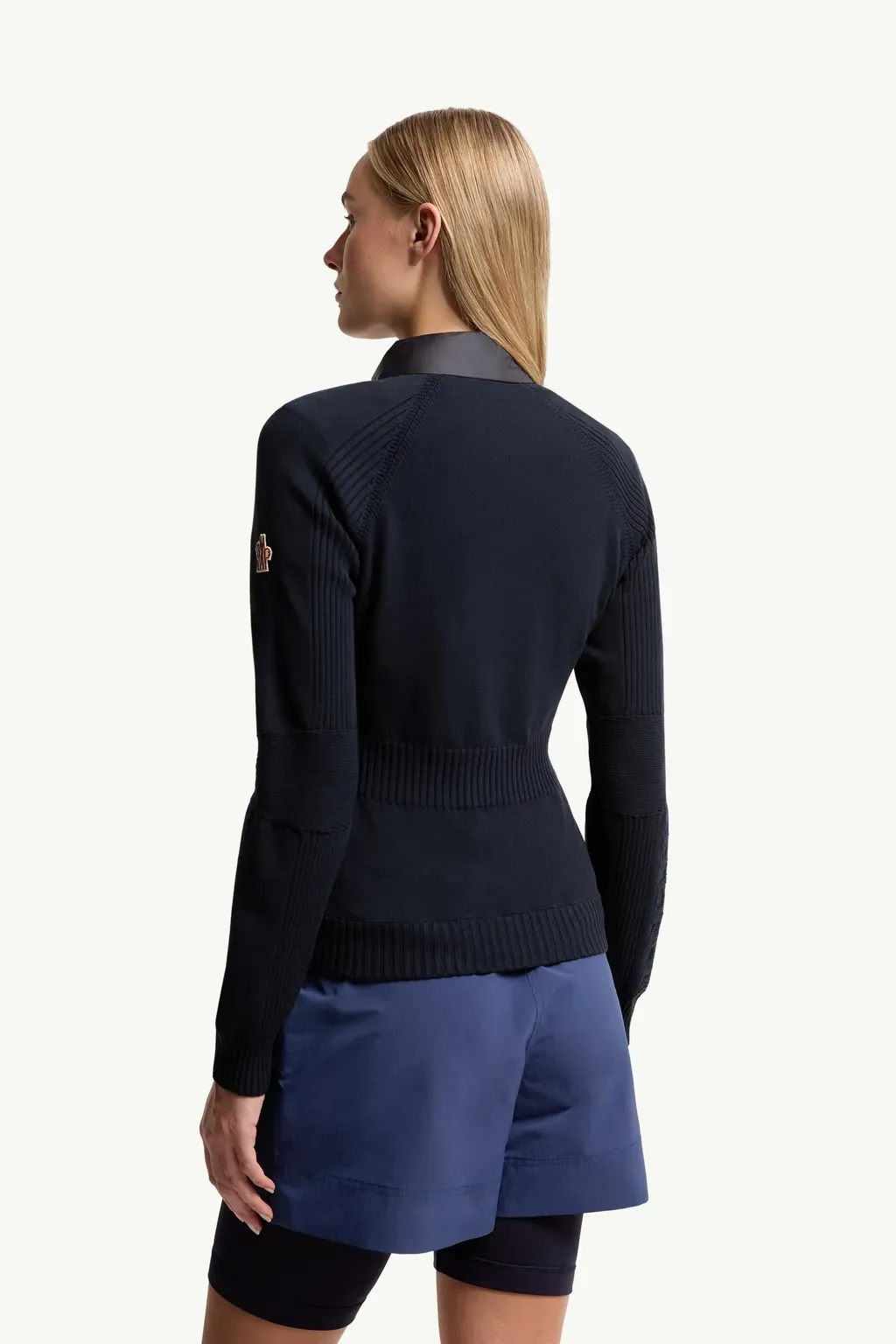 Padded Zip-Up Cardigan
