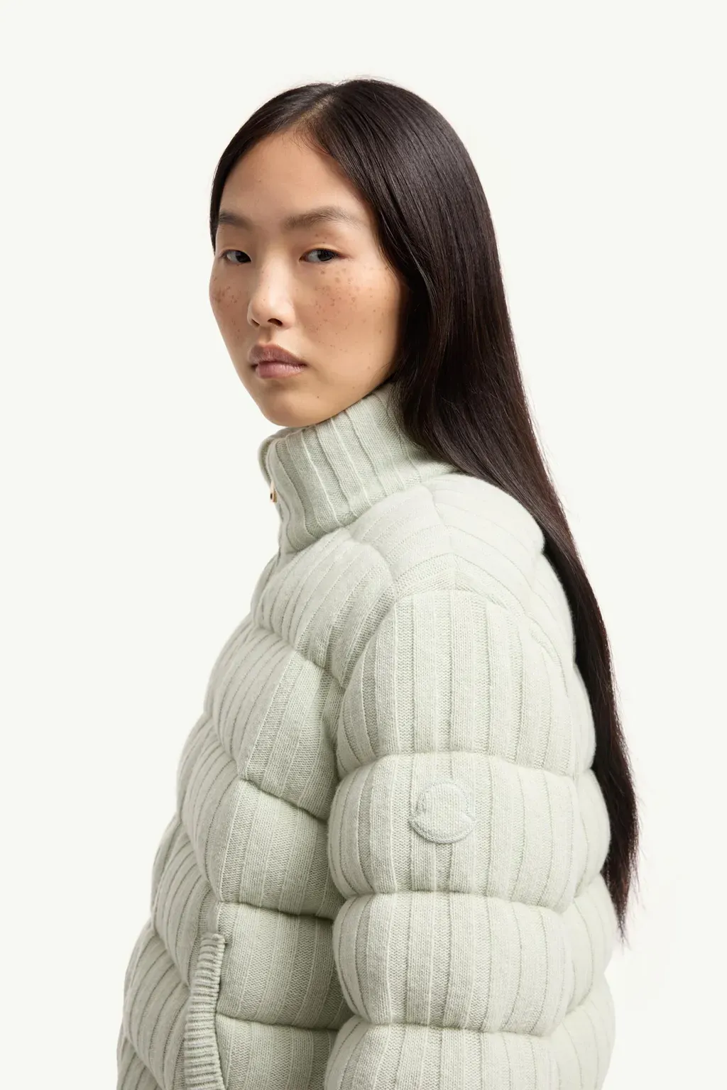 Wool & Cashmere Blend Padded Cardigan