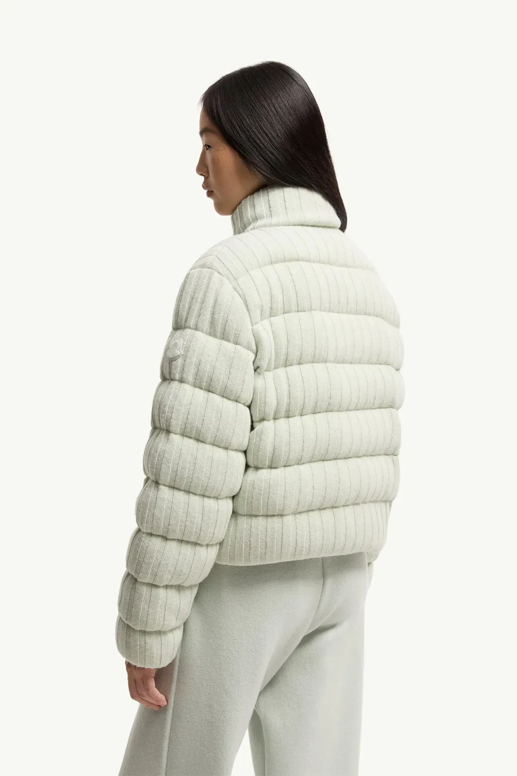 Wool & Cashmere Blend Padded Cardigan