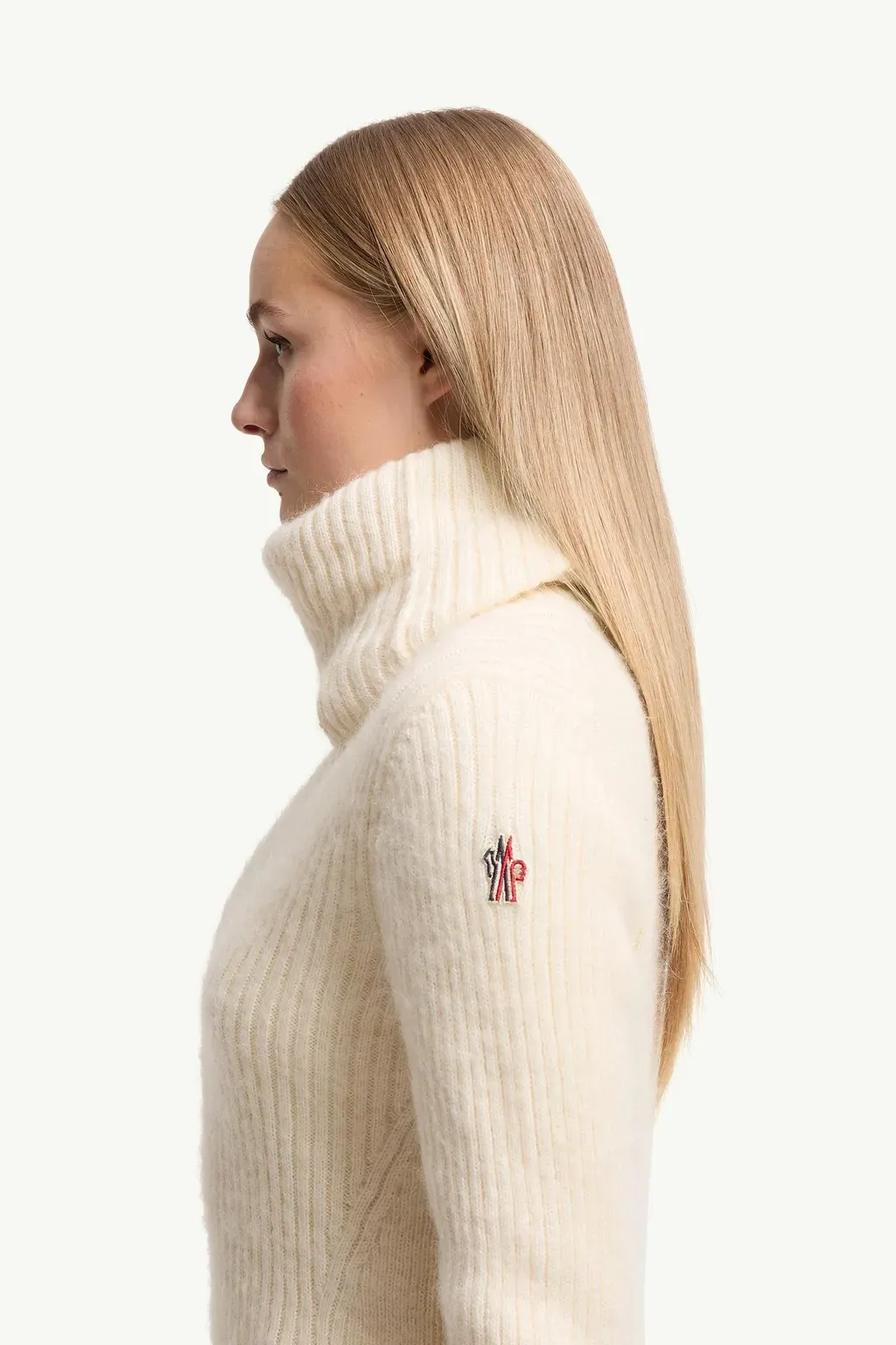 Wool & Mohair Blend Polo Neck Jumper