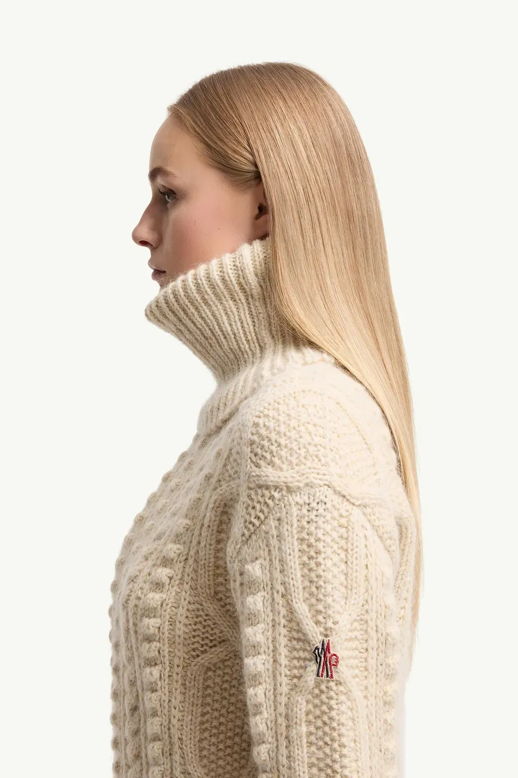 Wool & Mohair Blend Polo Neck Jumper