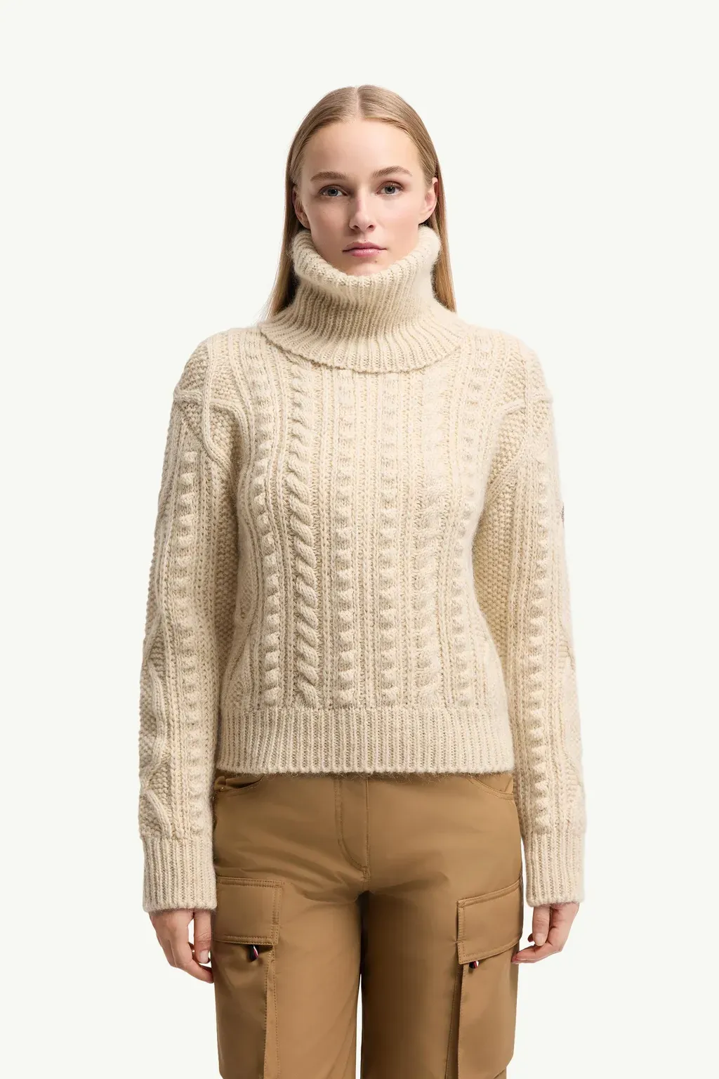 Wool & Mohair Blend Polo Neck Jumper