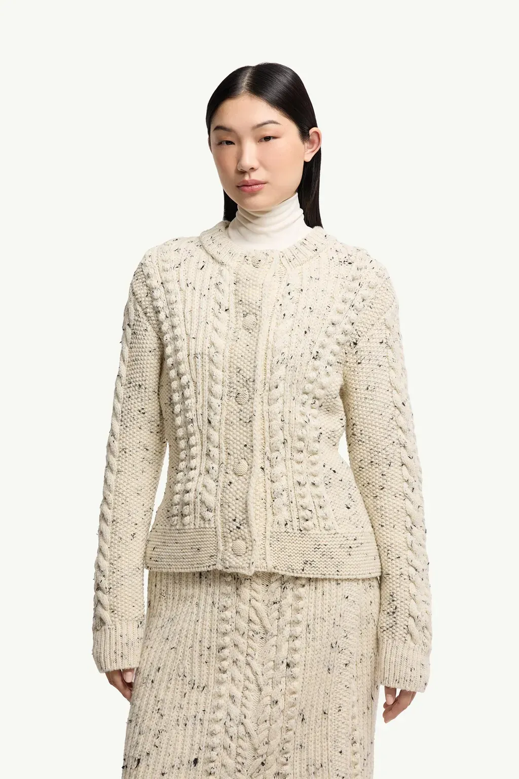 Wool Blend Polo Neck Jumper