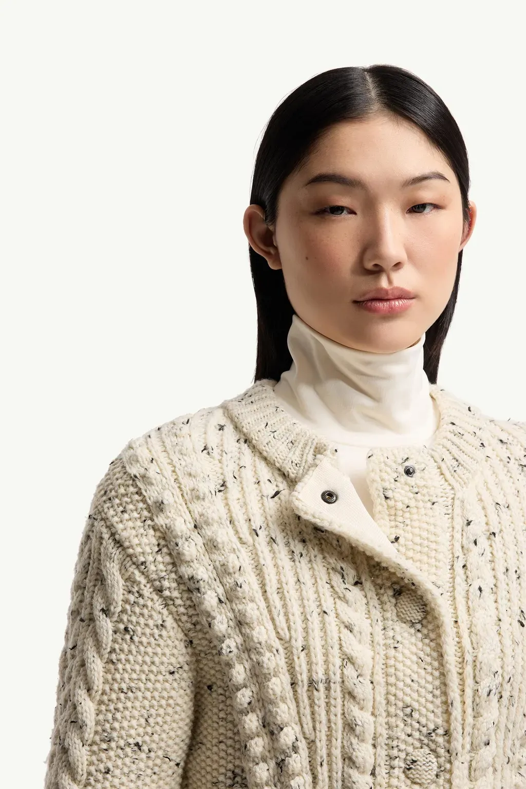 Wool Blend Polo Neck Jumper