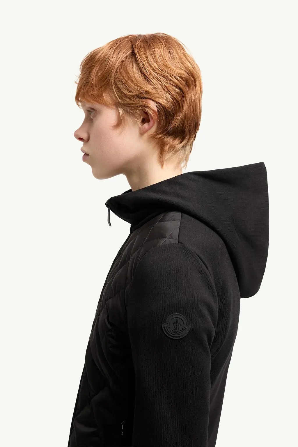 Cotton Fleece Padded Zip-Up Hoodie