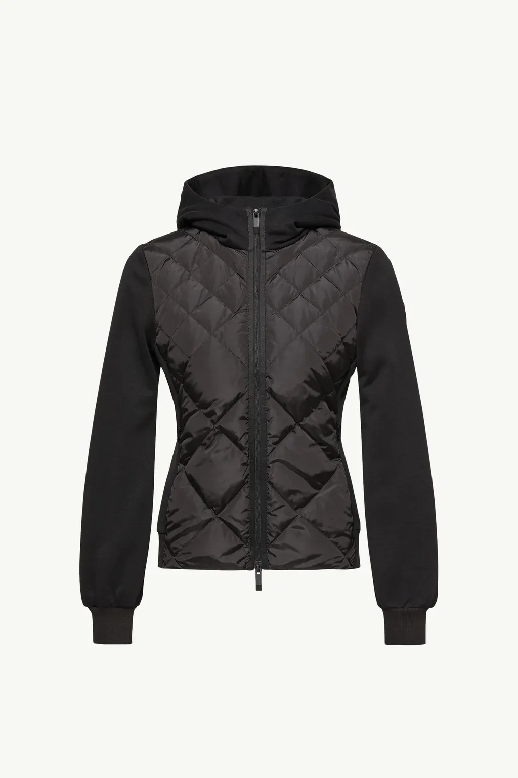 Cotton Fleece Padded Zip-Up Hoodie