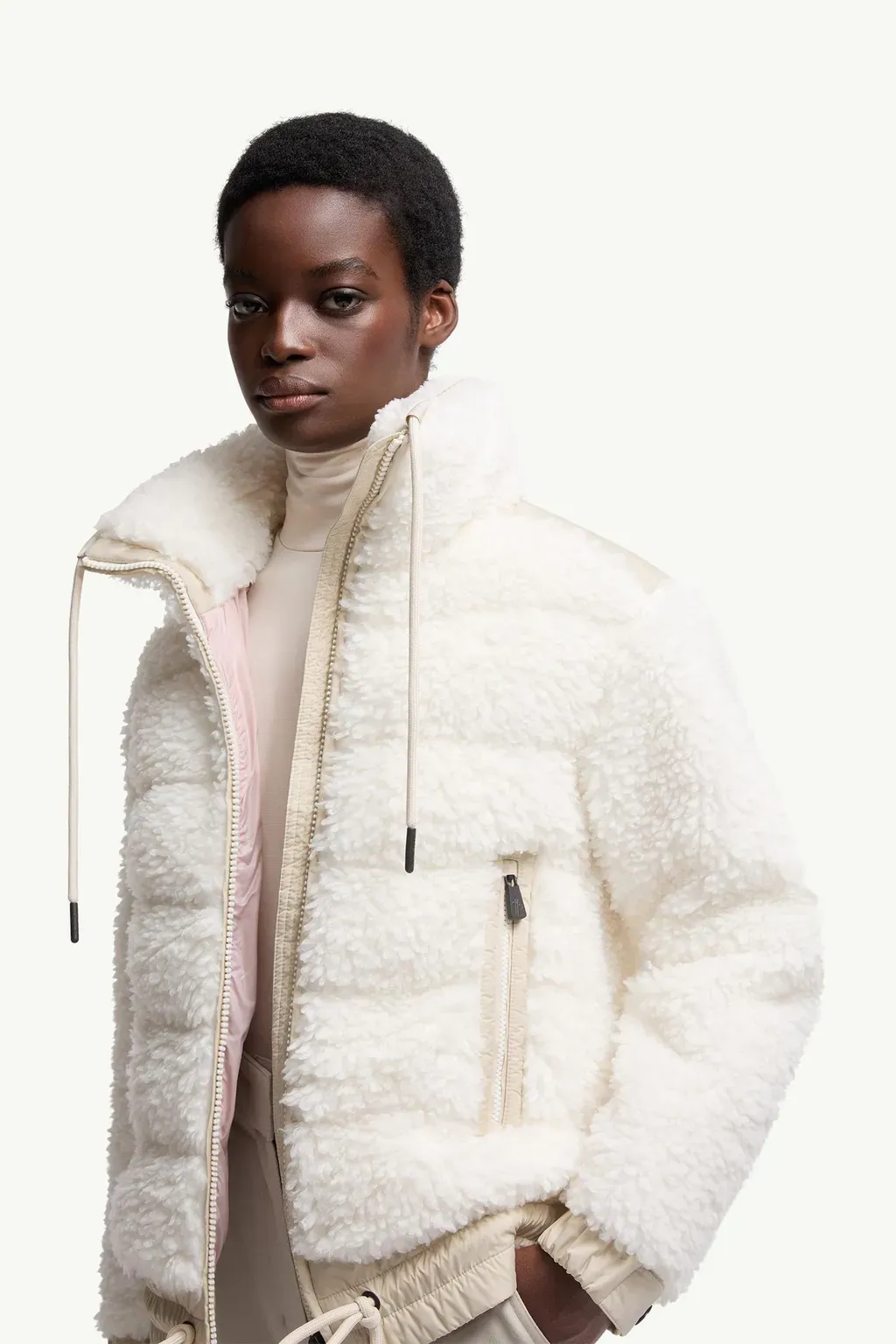 Padded Teddy Zip-Up Cardigan