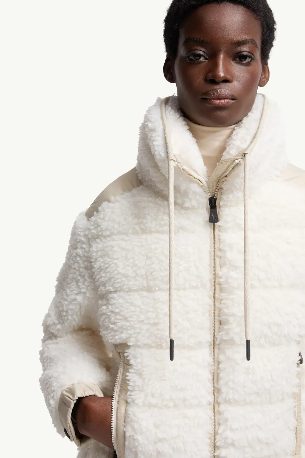 Padded Teddy Zip-Up Cardigan