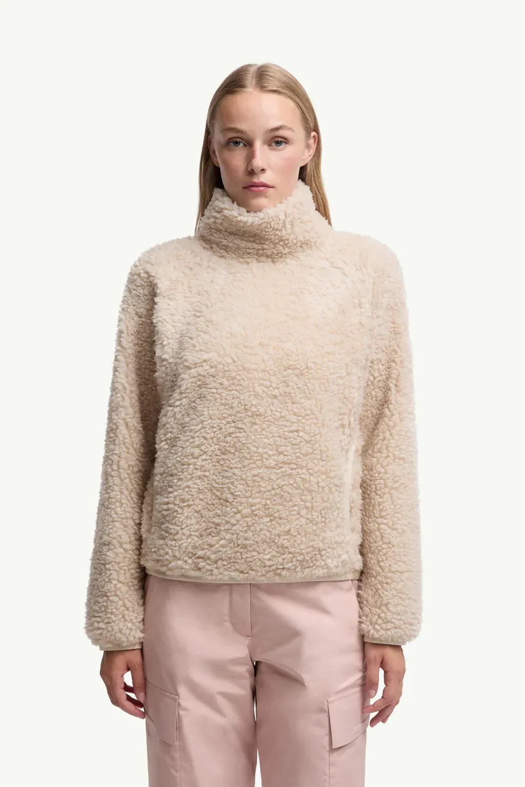 Teddy Polo Neck Sweatshirt