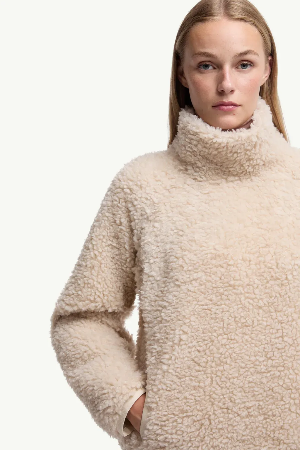Teddy Polo Neck Sweatshirt