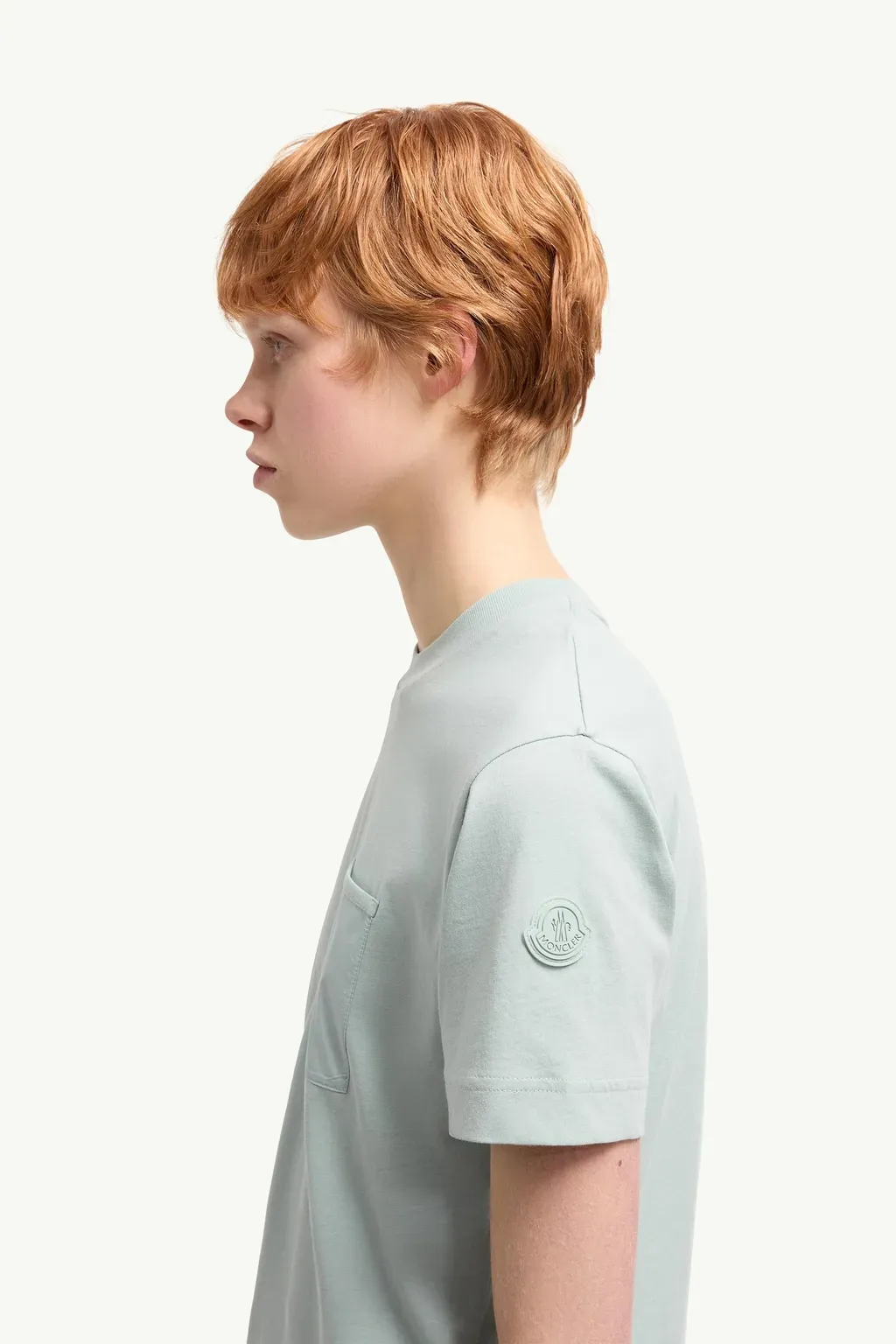 Cotton Jersey T-Shirt With Pleated Pocket