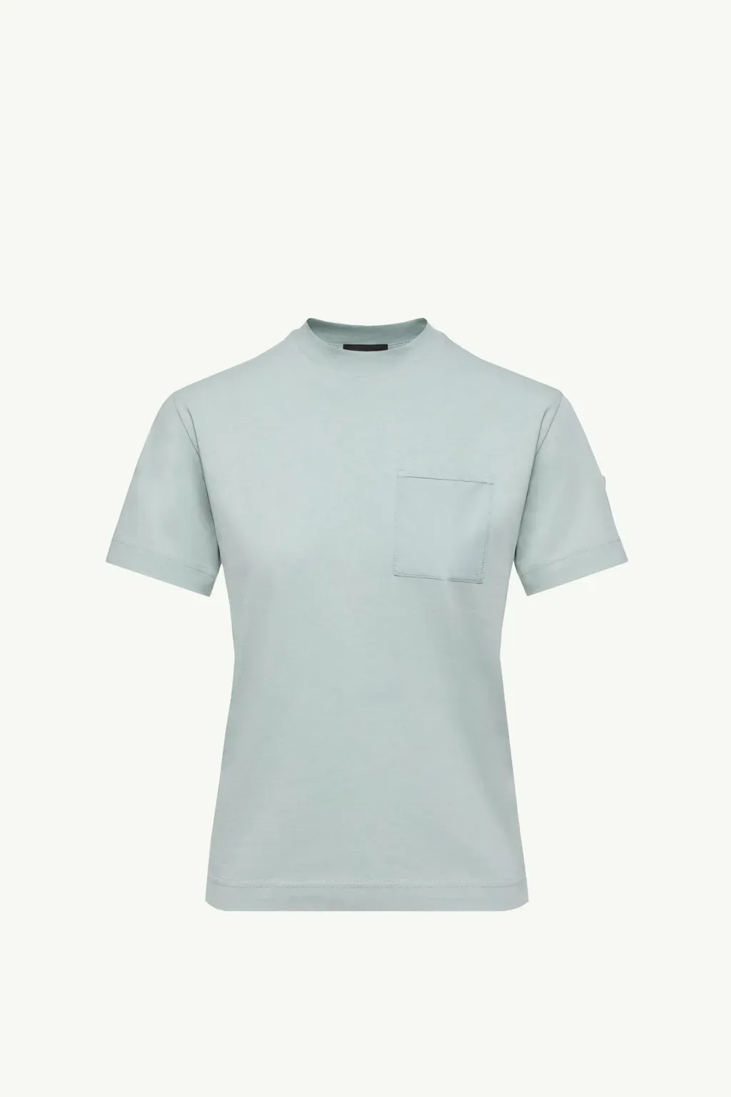 Cotton Jersey T-Shirt With Pleated Pocket
